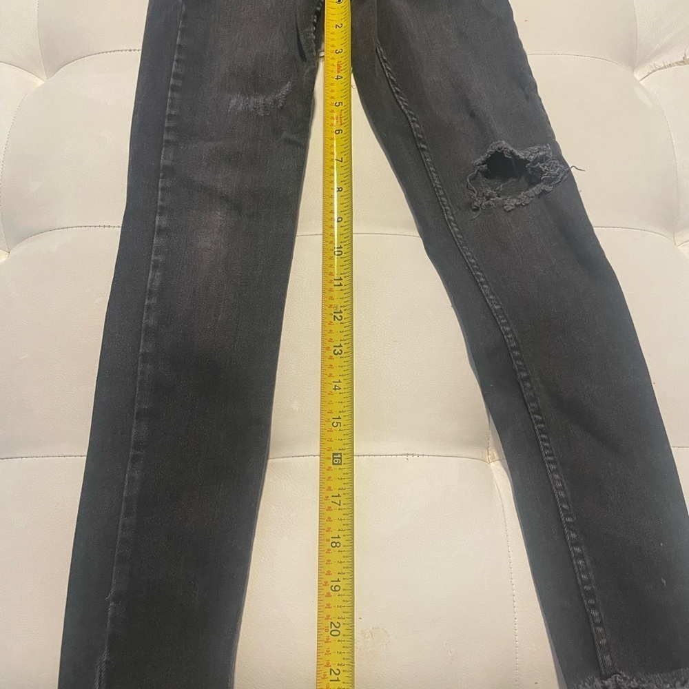 Zara girls Distressed Black Denim Jeans - Picture 4 of 5